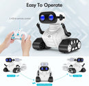 RC Robot Toys, Rechargeable Kids RC Robots for Girls & Boys, Remote Control Toy with LED Eyes & Music, for Children Age 3+ Years Old