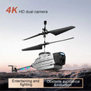 RC Helicopter Drone 4K Dual Camera Obstacle Avoidance Air Gesture Intelligent Hover LED Light Toys Gifts for Boys