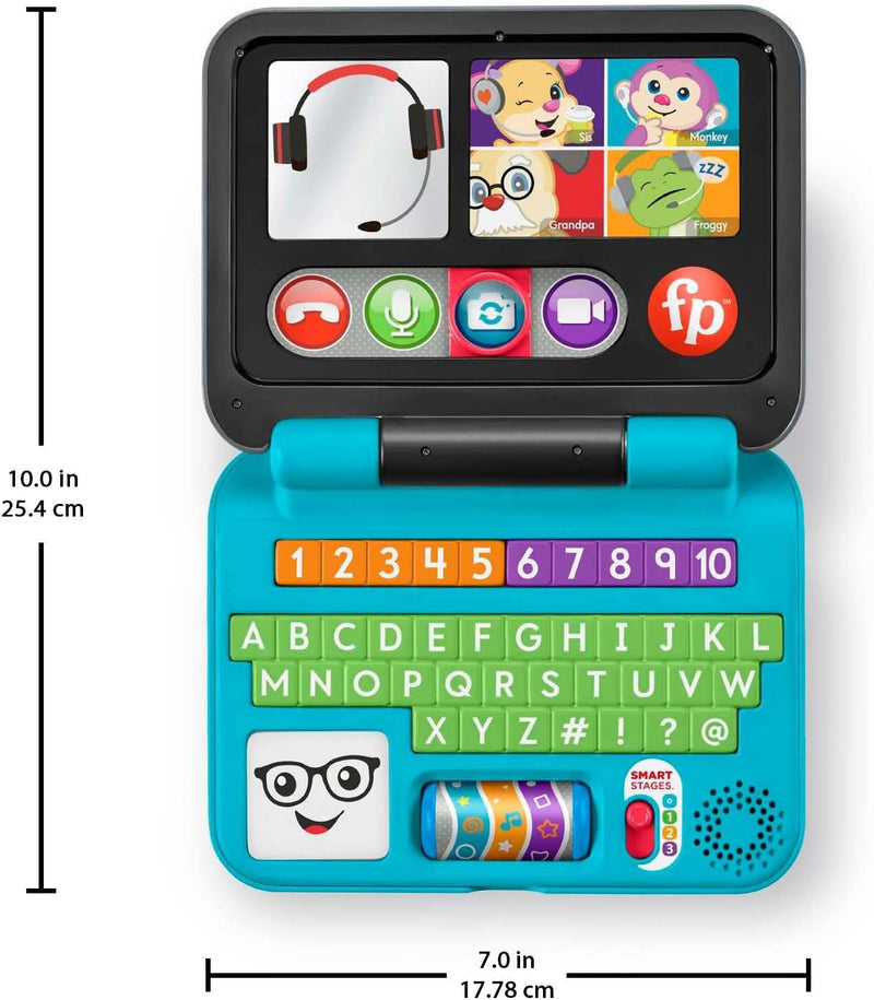 Let's Connect Laptop - UK English Edition, Electronic Toy with Smart Stages Learning Content for Infants and Toddlers