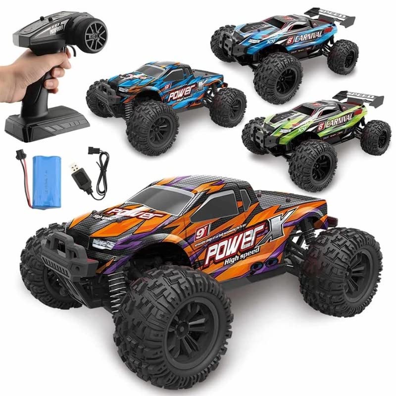 High Speed 40 km/h 4WD 2.4 GHz Remote Control Truck 1:18 Scale Radio Controlled Off-Road RC Car Electronic Monster Truck R/C Ready-to-Run (RTR) Hobby Cross-Country Car Buggy