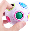 Magic Rainbow Ball, Fidget Ball Speed cube Puzzle Ball Cube Brain Teasers Educational Toy Stocking Filler For Kids & Adults