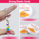 Viomicia 6000Pcs Clay Beads Kit, Multi-Colors Clay Beads for Jewellery Making, Bracelet Making Kit for Bracelet Necklace Earring DIY, 6mm Polymer Clay Flat Beads for Kids & Adults