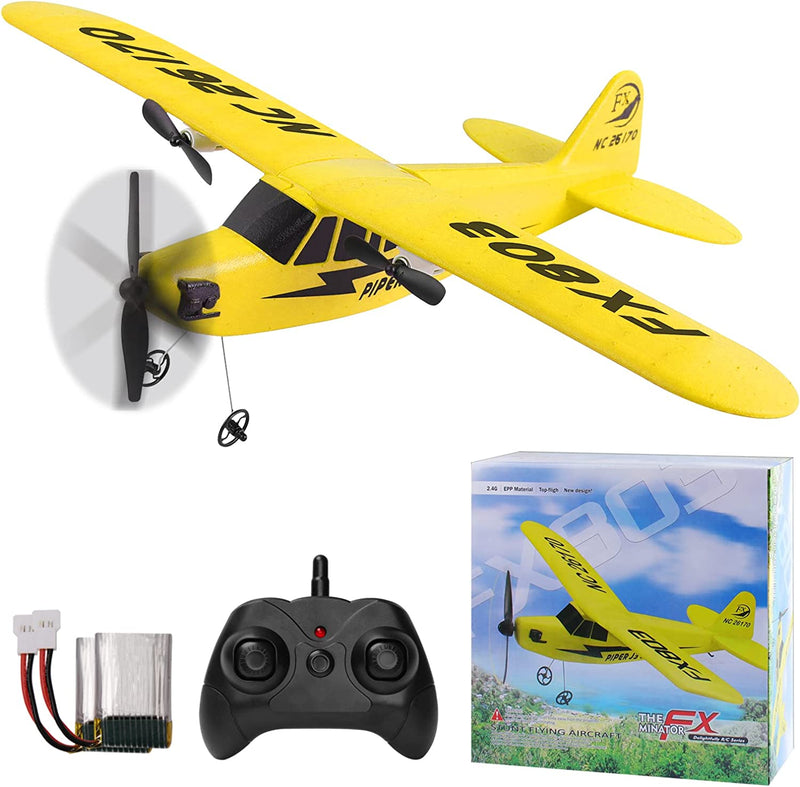 2.4GHz 2 Channel RC Plane FX-803 RC Airplane Built-in Gyro EPP RC Aircraft Glider For Beginner, Kids, and Adult