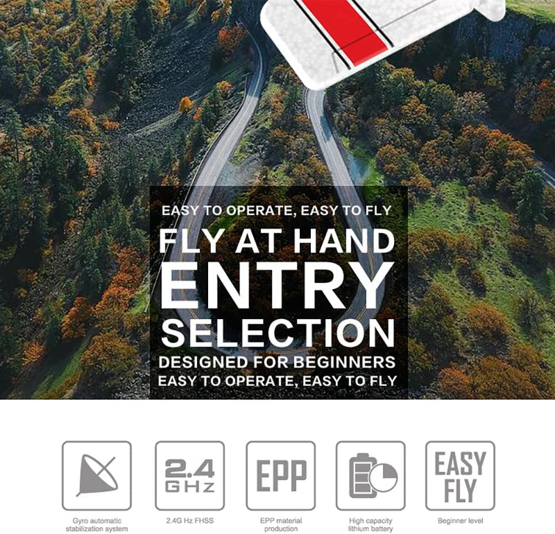 Z53 RC Plane 2.4GHz Imported Gyroscope EPP Remote Control Aircraft RC Glider Plane Toy RC Airplane for Adults and Kids Remote Control Glider 3 Battery