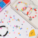 Viomicia 6000Pcs Clay Beads Kit, Multi-Colors Clay Beads for Jewellery Making, Bracelet Making Kit for Bracelet Necklace Earring DIY, 6mm Polymer Clay Flat Beads for Kids & Adults