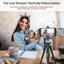 Kids Unicorn Wireless Headphones - Rhinestone Girls Bluetooth Headset with Mic, Safe Volume Limiting, Perfect for Study, Online Streaming, and Birthday Surprises!"