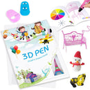 3D Printing Pen Mat with Basic Template, with 3D Pen Books and 2 Silicone Finger Caps, Great 3D Pen Drawing Tools