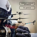RC Helicopter Drone 4K Dual Camera Obstacle Avoidance Air Gesture Intelligent Hover LED Light Toys Gifts for Boys