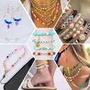 Viomicia 6000Pcs Clay Beads Kit, Multi-Colors Clay Beads for Jewellery Making, Bracelet Making Kit for Bracelet Necklace Earring DIY, 6mm Polymer Clay Flat Beads for Kids & Adults