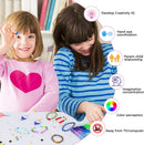 Viomicia 6000Pcs Clay Beads Kit, Multi-Colors Clay Beads for Jewellery Making, Bracelet Making Kit for Bracelet Necklace Earring DIY, 6mm Polymer Clay Flat Beads for Kids & Adults