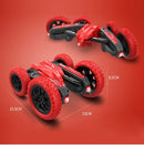 Viomicia 2.4G Double Sided Remote Control Stunt Tumbling Hobby Car 4WD Stunt RC Car with Light