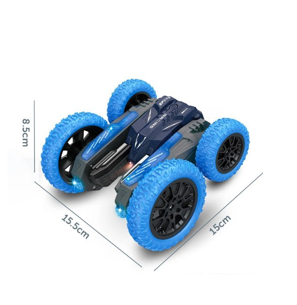 Viomicia 2.4G Double Sided Remote Control Stunt Tumbling Hobby Car 4WD Stunt RC Car with Light