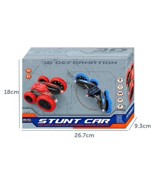 Viomicia 2.4G Double Sided Remote Control Stunt Tumbling Hobby Car 4WD Stunt RC Car with Light