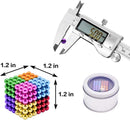 216pc Rainbow 5mm Magnet Balls Fidget Toy for Desk and Stress