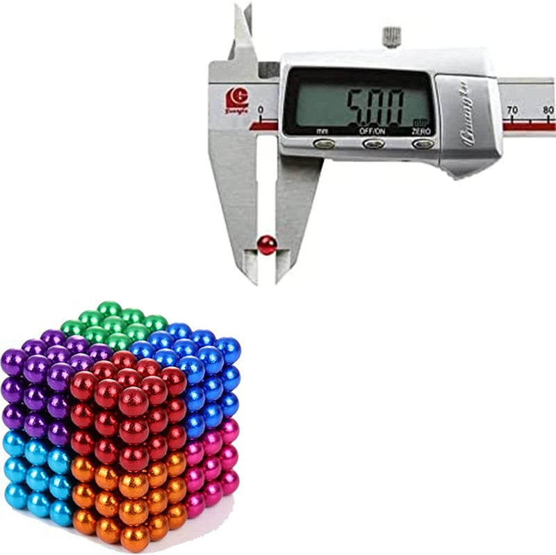 216pcs / Set Disciolorazione UV Da 5 Mm Palle Magnetiche Building Block Toy  - Bianca