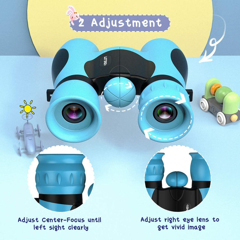 Waterproof 8x21 Kids Binoculars - Compact Zoom for Outdoor Adventures & Events