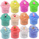 Viomicia 12 PCS Butter Slime Kit,Party Favors, Prize, School Education, Birthday Gifts for Kids Girls Boys