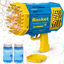 Bazooka Bubble Gun: 69-Hole Automatic Bubble Maker with LED Lights