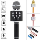 Wireless Karaoke Microphone with LED Lights, 4-in-1 Bluetooth Speaker for Android/iOS