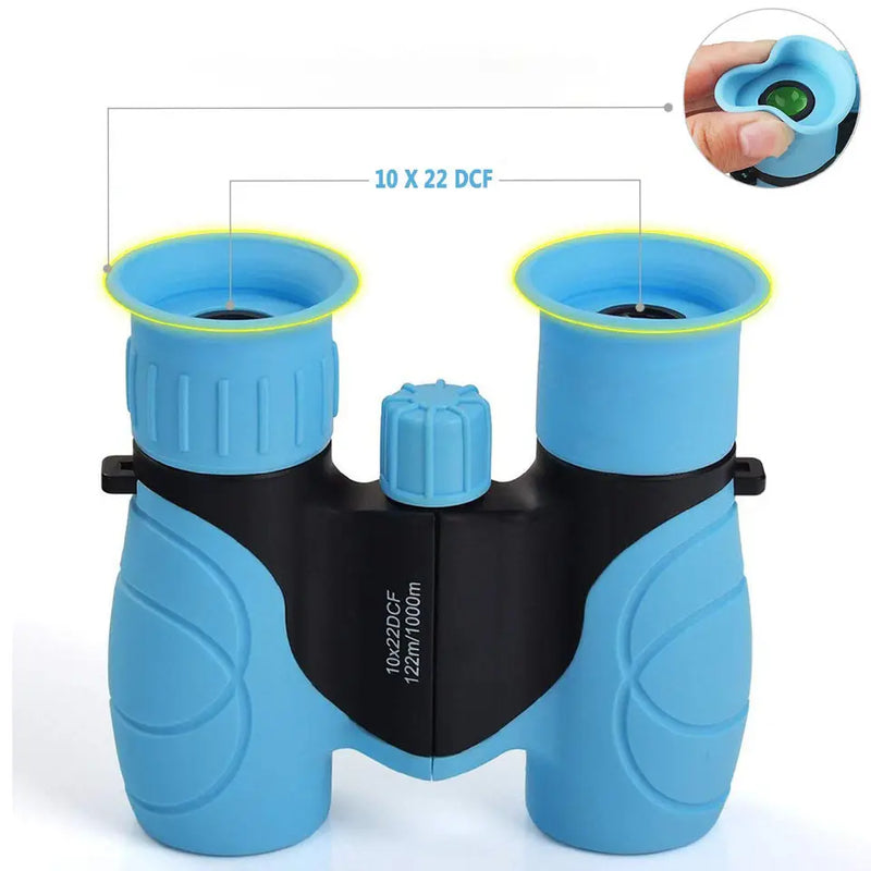 Waterproof 8x21 Kids Binoculars - Compact Zoom for Outdoor Adventures & Events